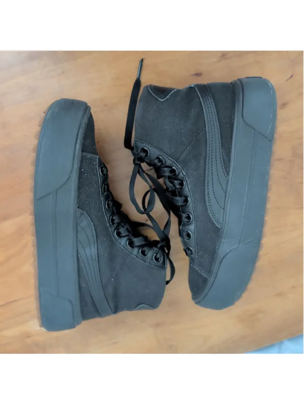 Ladies' Puma Kaia Black Platform Sneakers US 6 - Image 5
