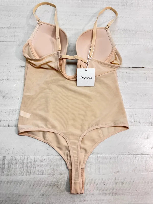 Decorus Shapewear Backless Bodysuit Plunge: Low back Shaper - Image 3