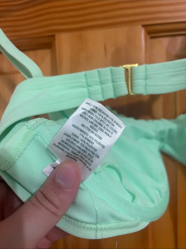 Wild Fable Size Medium Lime Green Bikini Top New With Tags - Image 5
