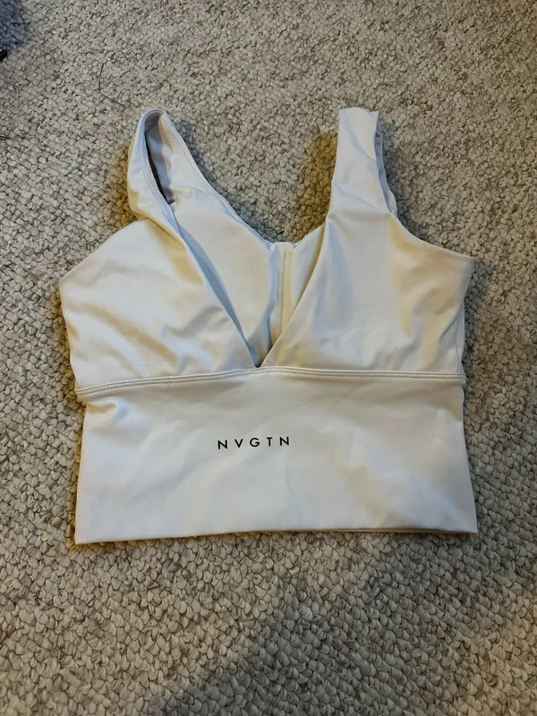NVGTN Sports Bra White - Image 2