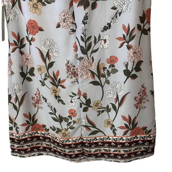 New Women’s Floral Lulu’s‎ Lined Shift Midi Dress greyish blue Size M - Image 7