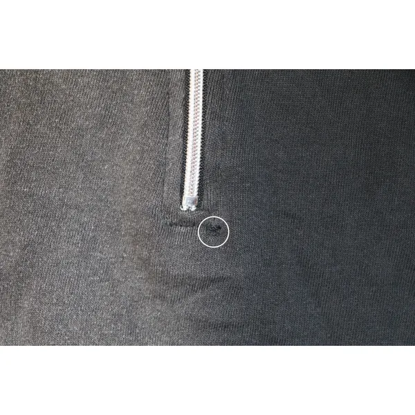 Two Tone Half Zip Hoodie Sweater Size L - Image 4