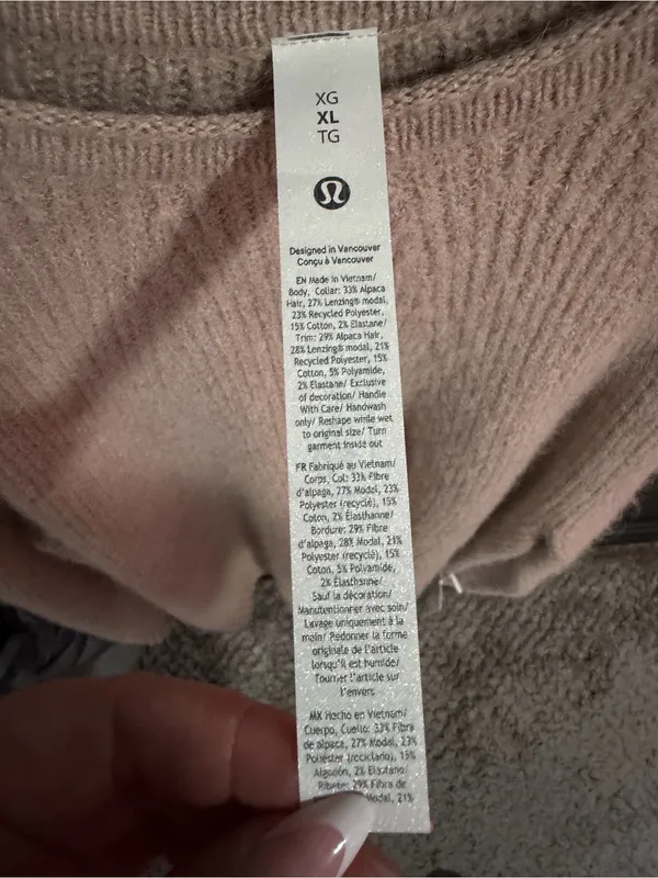 lululemon athletica Beige Crewneck Knit Sweater - Image 2