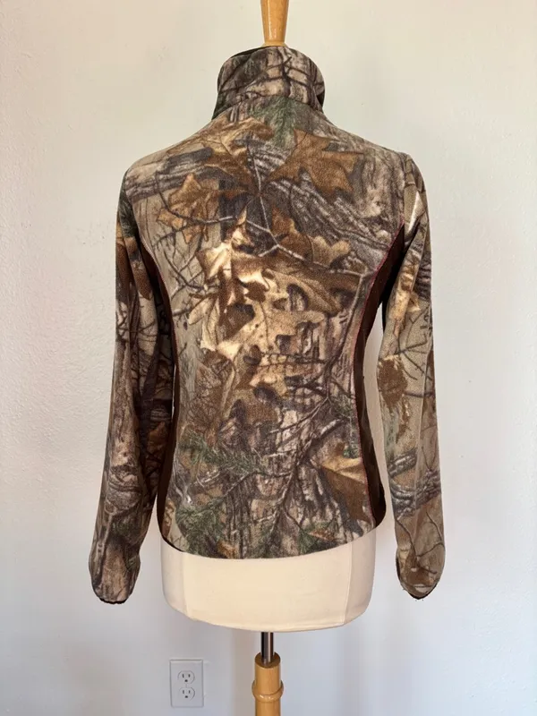 Game Winner Camouflage Fleece Collared Zip Up Jacket - Image 6