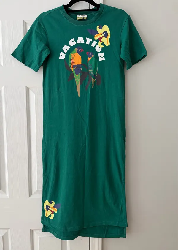 Anthropologie Celandine x Claire Colin Crew-Neck T-Shirt Midi Dress, Size XXS - Image 7