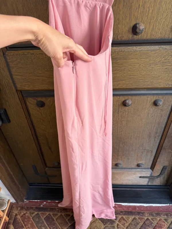 Astr Pink Open Back Flutter-Sleeve Maxi Dress Size XS - Image 6
