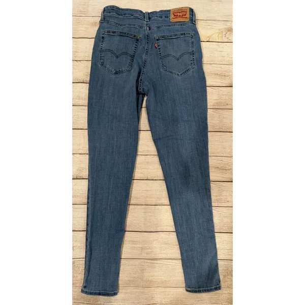Levi’s 721 Jeans Womens Adult Size 30 Blue Denim Skinny High Rise Stretch - Image 3