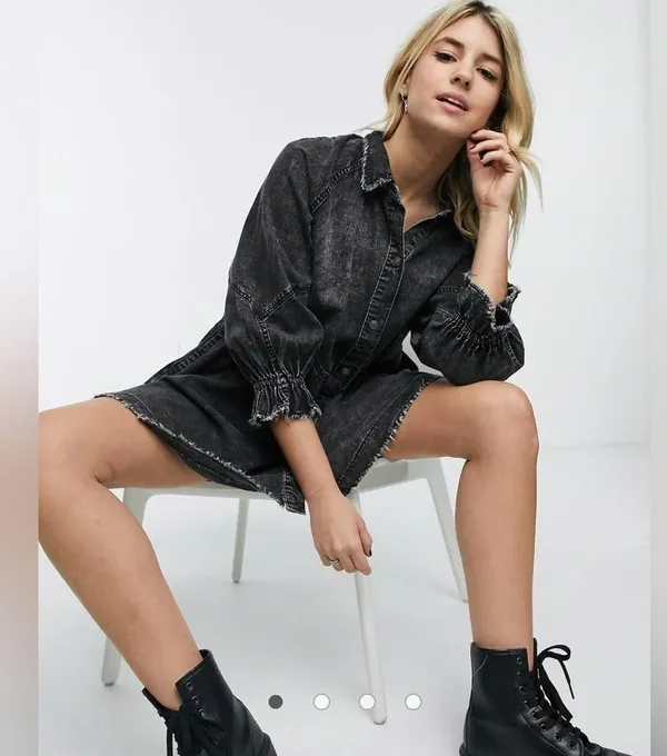 We The Free Sammi Denim Mini Dress, XS - Image 7