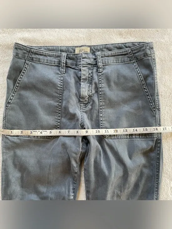 J. Crew Gray/Green Pants size 28 waist - Image 8