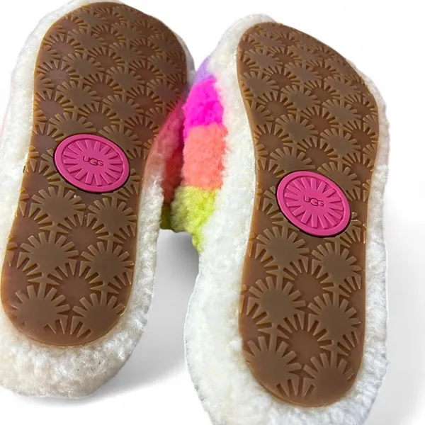 UGG Colorful Cozy Slippers – Women’s Size 10, Bright & Barely Worn - Image 5