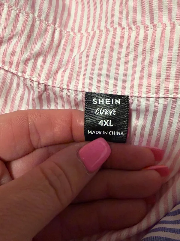 SHEIN Colorblock Striped Patchwork Dress in Pink, Blue & Yellow - Image 3