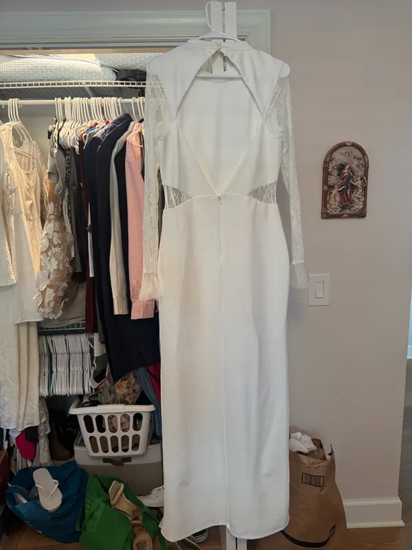 Lulus White Lace Dress Maxi - Image 5