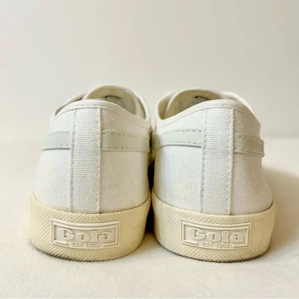 Gola Women’s Vegan Gola Classics Coaster Off White/Off White/Gold Size 7 - Image 6