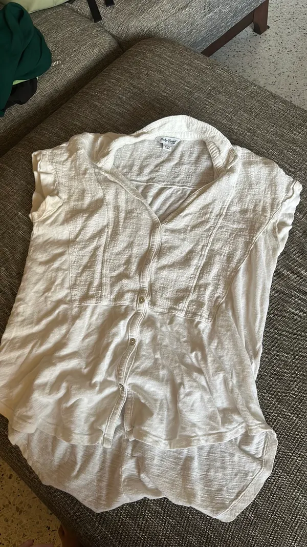 Lucky Brand White Shirt Linen - Image 2