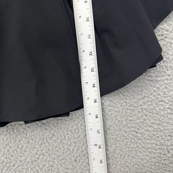 Lululemon Court Rival High Rise Skirt Skort Black Athletic Tennis Women's 2 Tall - Image 9
