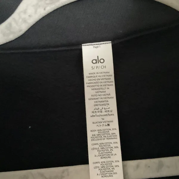 Alo Yoga Accolade 1/4 Zip Pullover Black S - Image 5