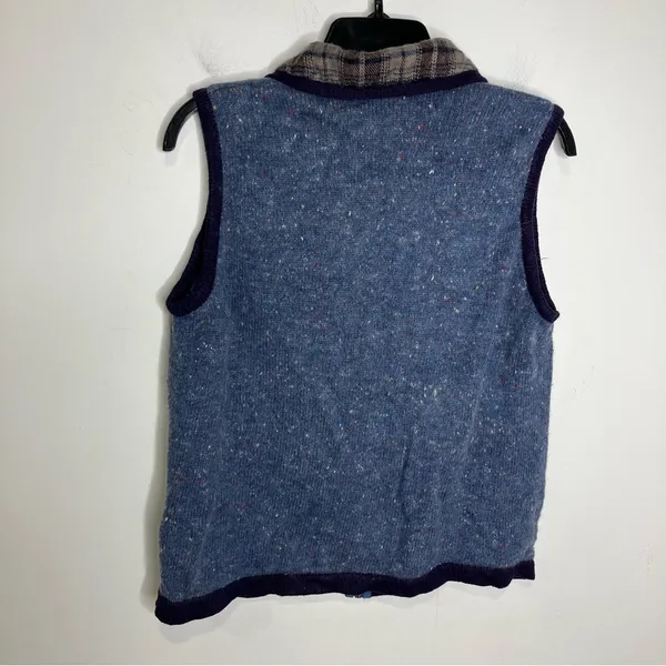 OHI vintage ugly Christmas sweater vest‎ winter rabbit hair women’s size medium - Image 6