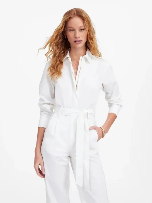 Madewell Utility Coverall Straight-Leg Jumpsuit Wide Leg Womens Size S - Image 2