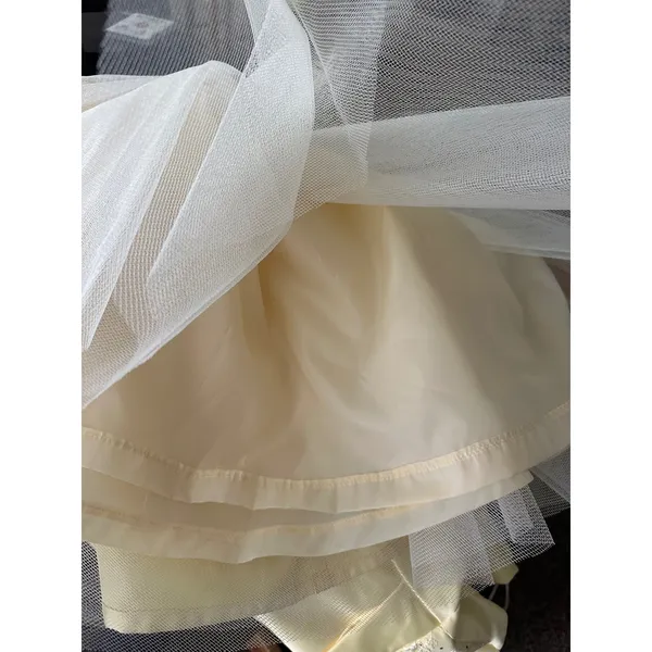 Vintage Jessica McClintock Gunne Sax Women 15 Yellow Strapless Beaded Gown Prom - Image 11