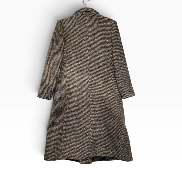 Jill Jr Vintage Tweed Overcoat Brown Multicolor ILGWU Union Made Long Coat Med - Image 9