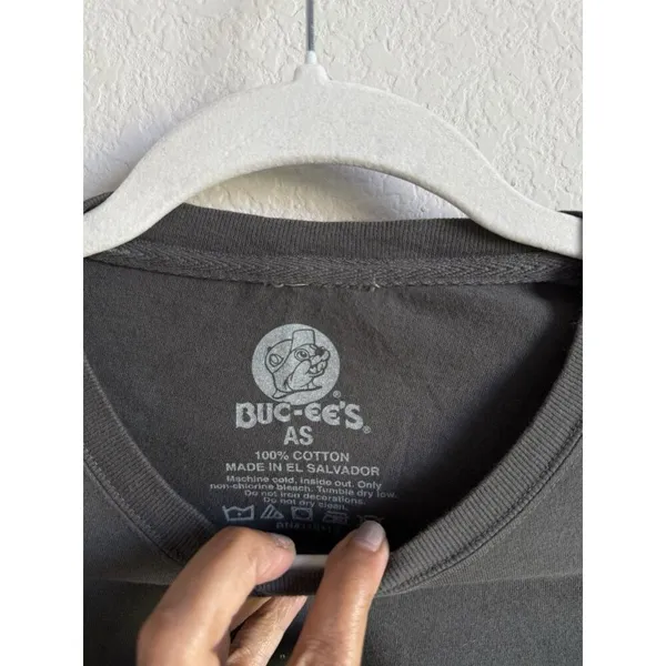 Buc-ees Adult Christmas In Texas‎ Long Sleeve T-shirt Size Small Holiday Beaver - Image 3