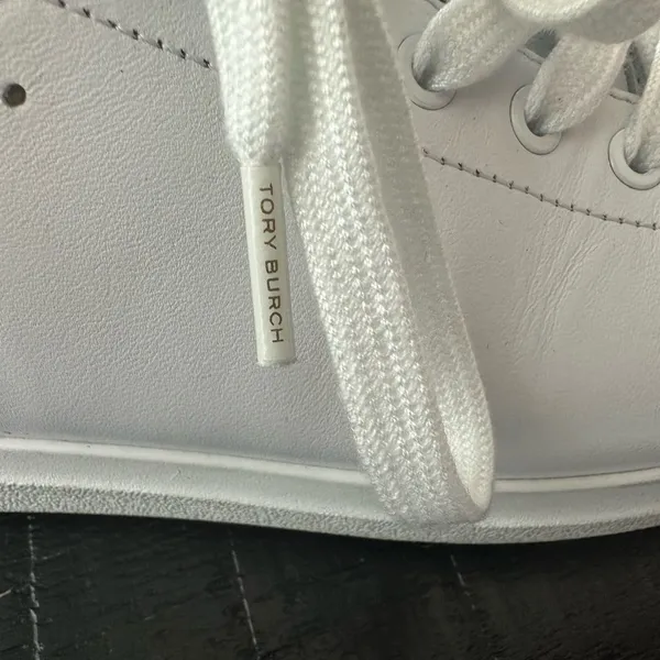 Tory Burch Howell Court Women's Sneakers Sz 9M White Leather Comfort Shoe Tennis - Image 7