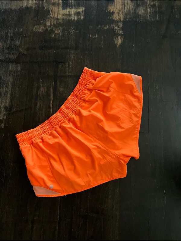 Womens Lululemon Hotty Hot Short II 2.5" Highlight Orange Performance Running 14 - Image 4