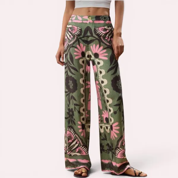 NWOT SHEIN Maija Women's Green Summer Pants, Size XS, MSRP $25 - Image 2