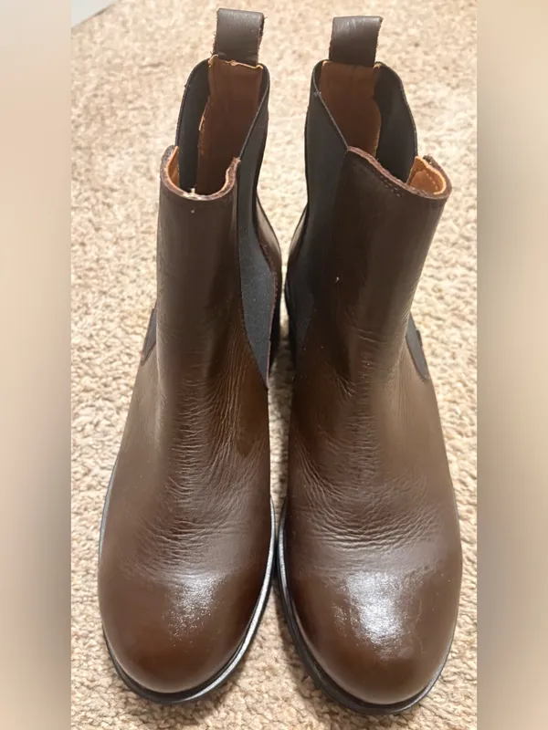 Enzo Tesoti made in Spain, handmade brown Chelsey boots size 8 1/2 women’s - Image 2