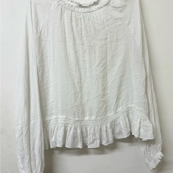 Kimchi Blue White Ruffled Blouse - Image 7