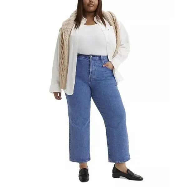 ✨Levi's Plus Size Ribcage Straight-Leg Ankle Sz 24W Jeans✨ - Image 3