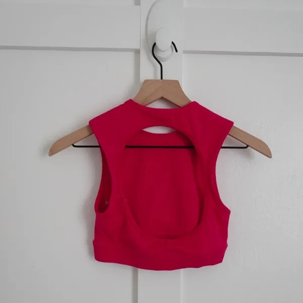 Set Active High Neck Pink Sports Bra - Image 3