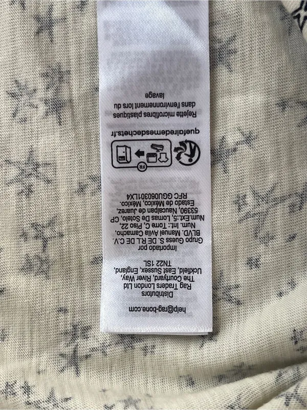 Rag & Bone All Over Stars T-shirt streetwear casual celestial essential M - Image 10