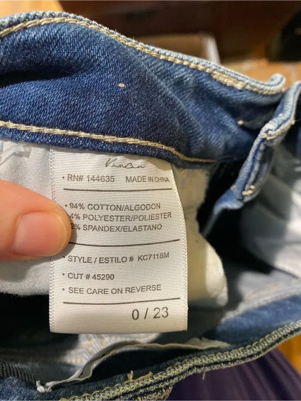 Kancan Jeans distressed jeans size 0/23 frayed hem - Image 6