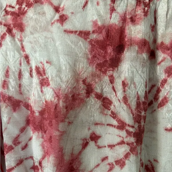 Rococo Sand Ava Rosewood Tie Dye Print Faux Wrap - Image 6