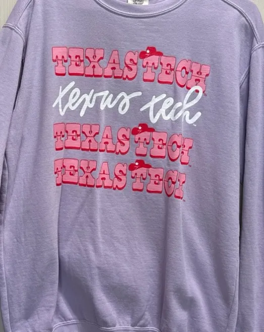 Comfort Colors Texas Tech Sweatshirt - Image 4