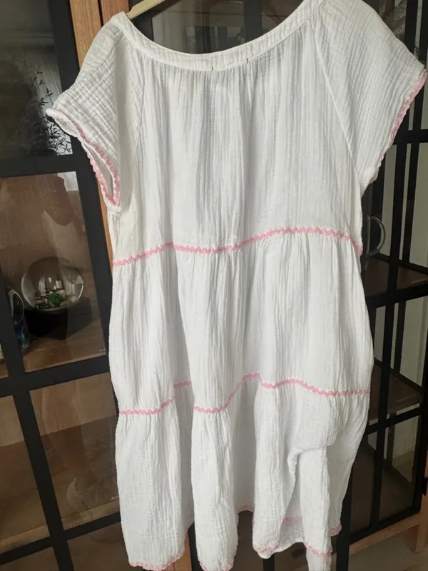 Tuckernuck Stark X muslin coverup dress gauzy cotton swimsuit pool beach short sleeve - Image 3