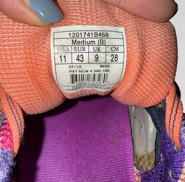 Brooks Adrenaline GTS 15 Running Shoes Womens 11 Purple Orange Athletic Sneaker - Image 5