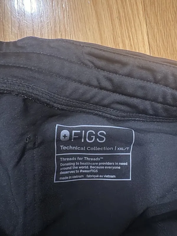 Figs Size XXL Jogger Pants with Drawstring and Zip Pocket - Image 3