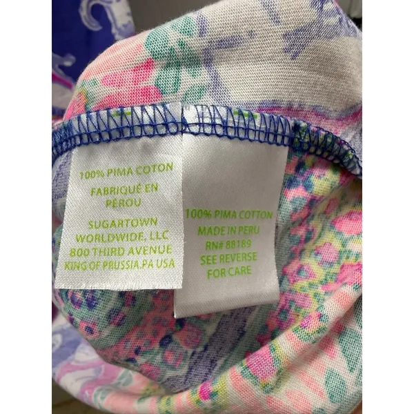 Lilly Pulitzer Bay Dress Play That Trunky Music Elephant Pima Cotton‎ Large - Image 7