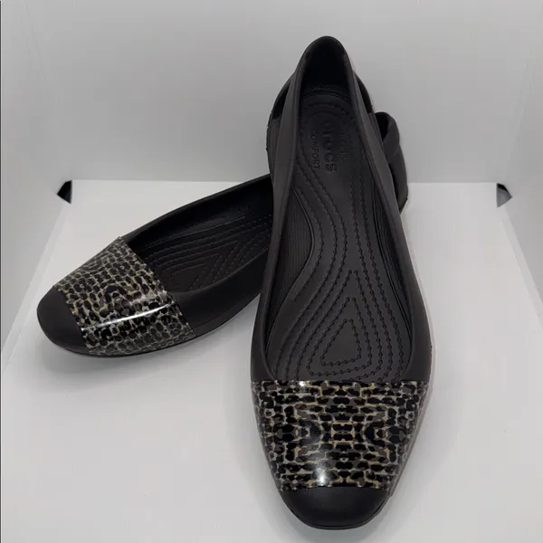 Crocs Sienna Ballet Flats Shoes Brown Slip On Women’s 6 - Image 11