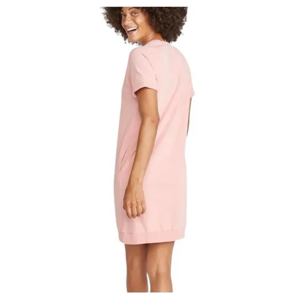 Marine Layer Cassidy Sweatshirt Mini Dress Size Medium Vintage Peach Preppy - Image 14