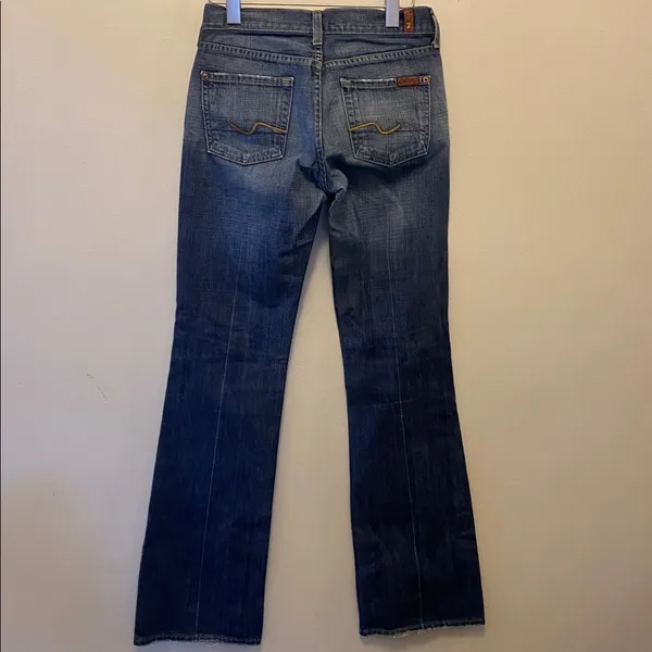 7 for all mankind bootcut denim jeans size 26 - Image 4