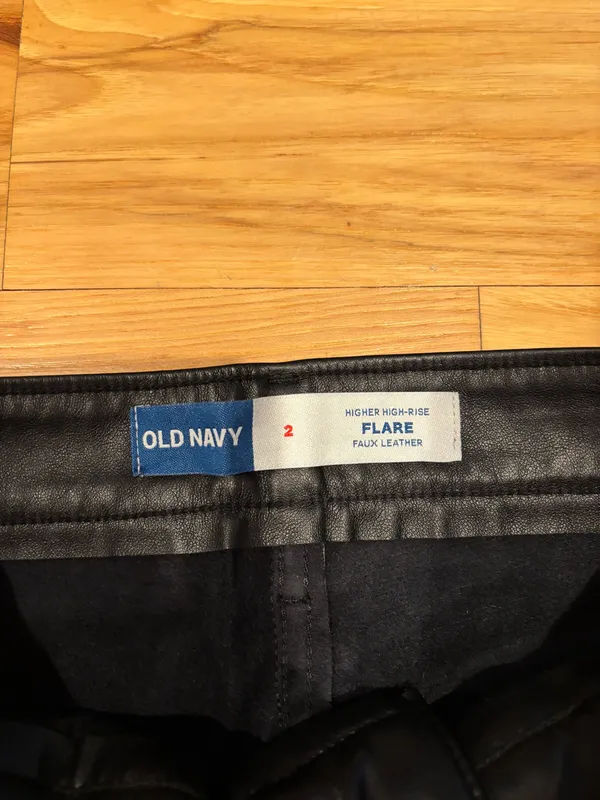 Old Navy Leather Flare Pants - Image 2