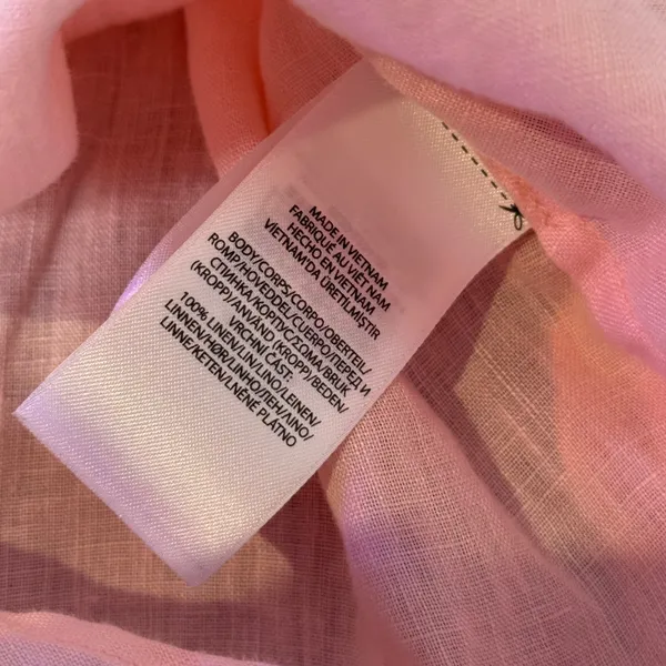 Ralph Lauren Relaxed Fit Linen Roll Tab Sleeve Top Womens S Minimalist‎ Pastel - Image 7
