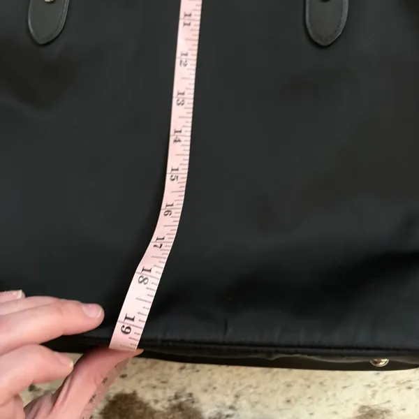 Lauren Ralph Lauren Keaton medium‎ tote bag in black nylon leather - Image 10