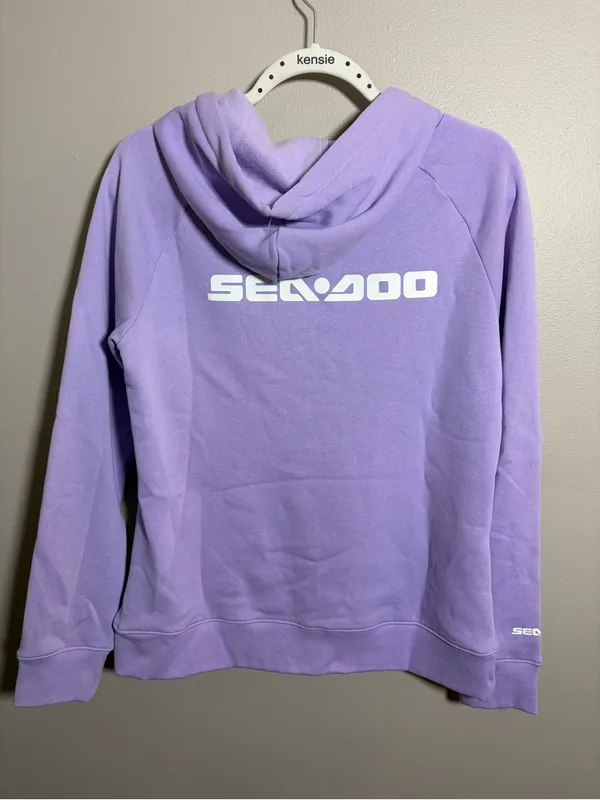 Sea Doo purple pullover hoodie NWT Medium - Image 3