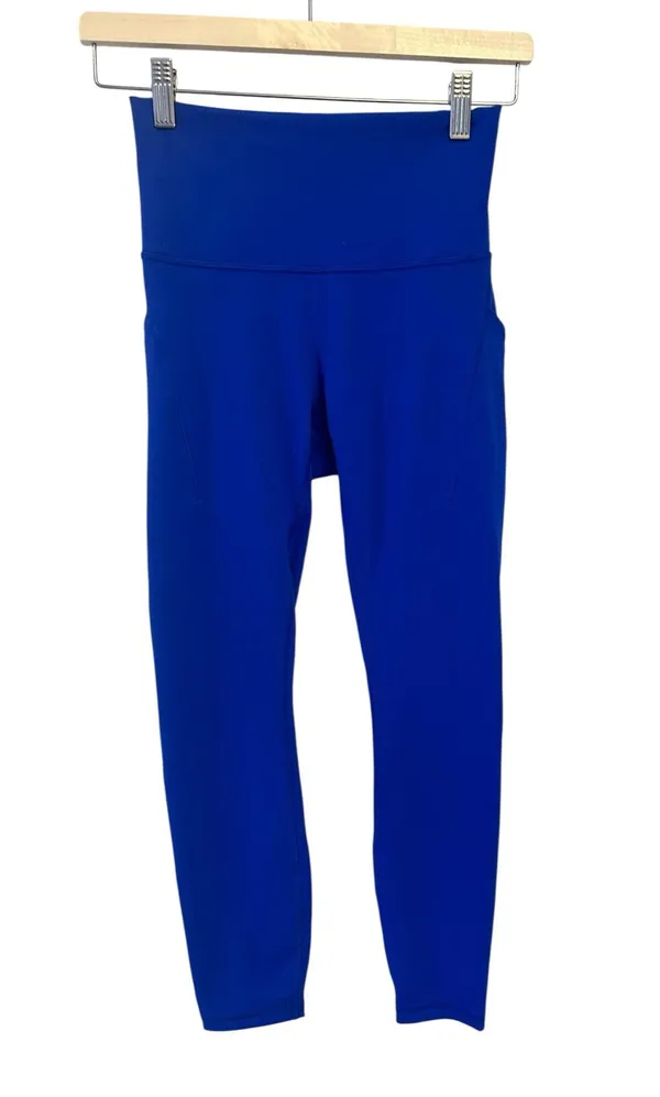 NWT Lululemon Wunder Train HR Tight with Pockets 25" Size 6 Galatic Cobalt - Image 4