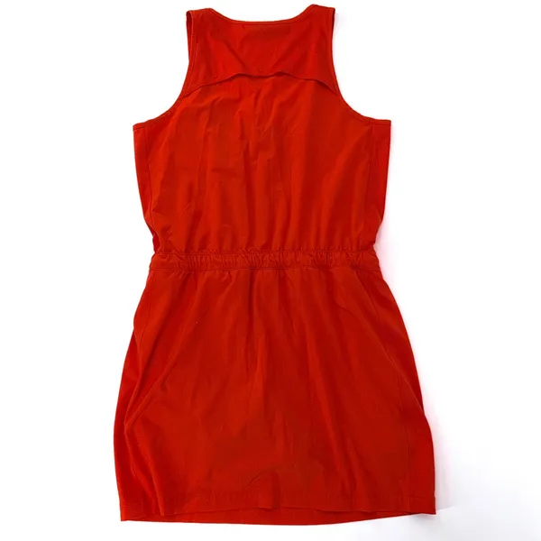 Athleta Orange Expedition Skort Dress Zip Front Travel Athletic Pockets Size 10 - Image 10