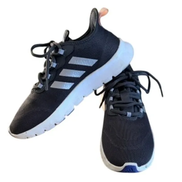 Adidas Women’s Gray Cloudfoam Sneakers Size 8.5 GZ9047 Athletic Running Shoes - Image 2